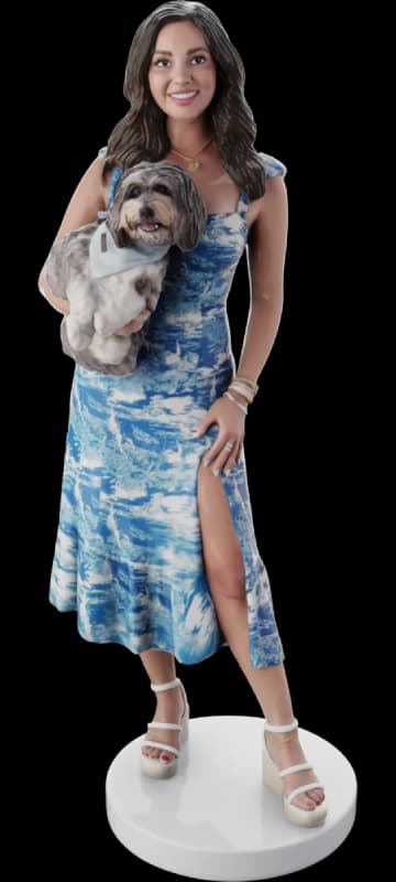 A showcase of various 3D printed figures.